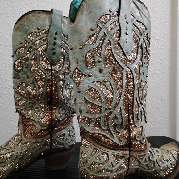 Corral Glitter Western Boots - Picture 2 of 5